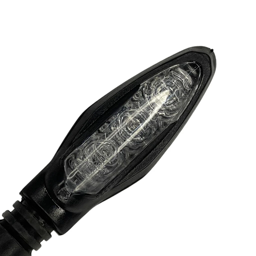 Current-stock KTM style LED indicator with three LEDs and clear lens